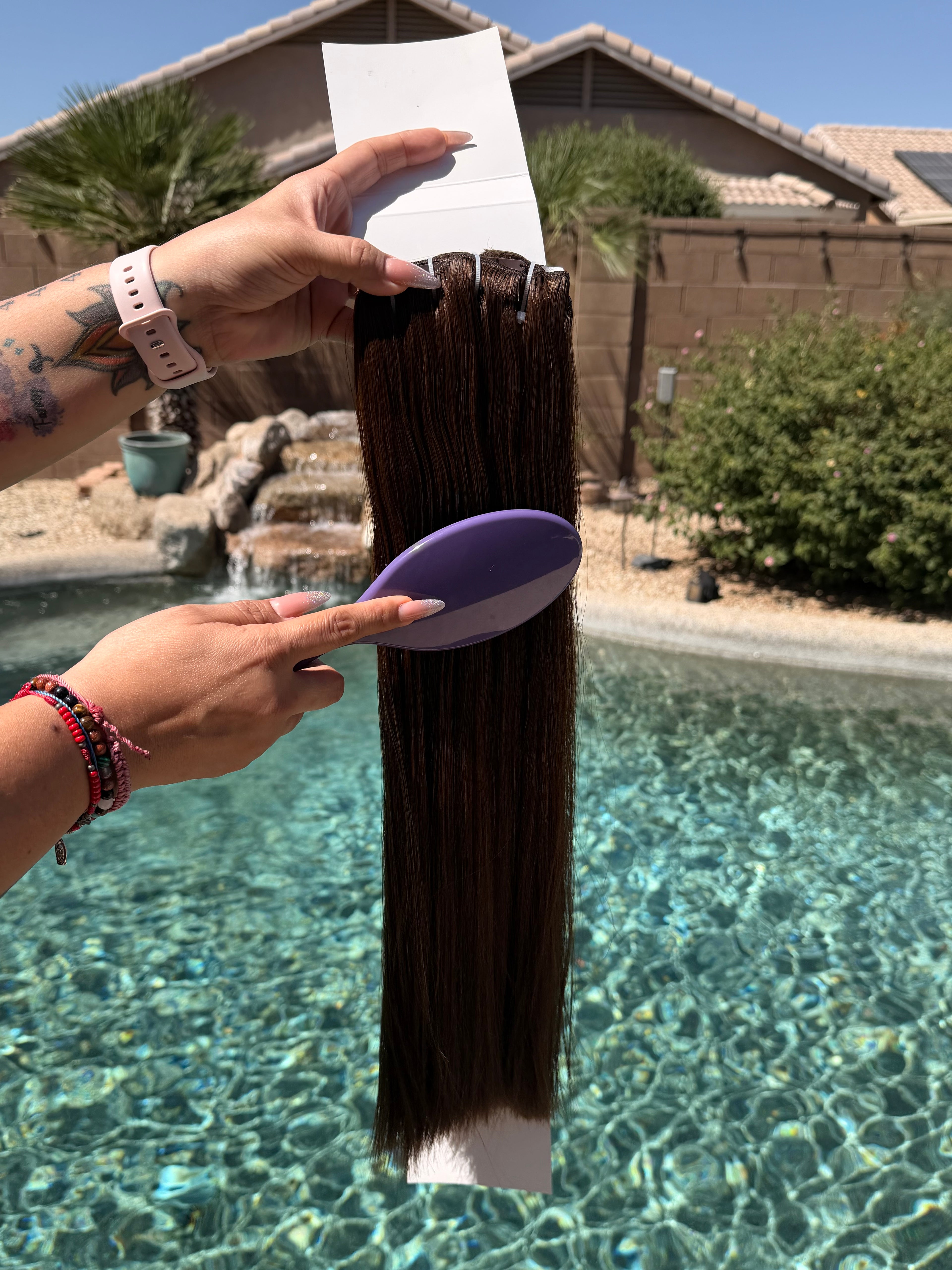GB Glam Luxury Clip-IN Hair Extensions - 100% Real Human Hair
