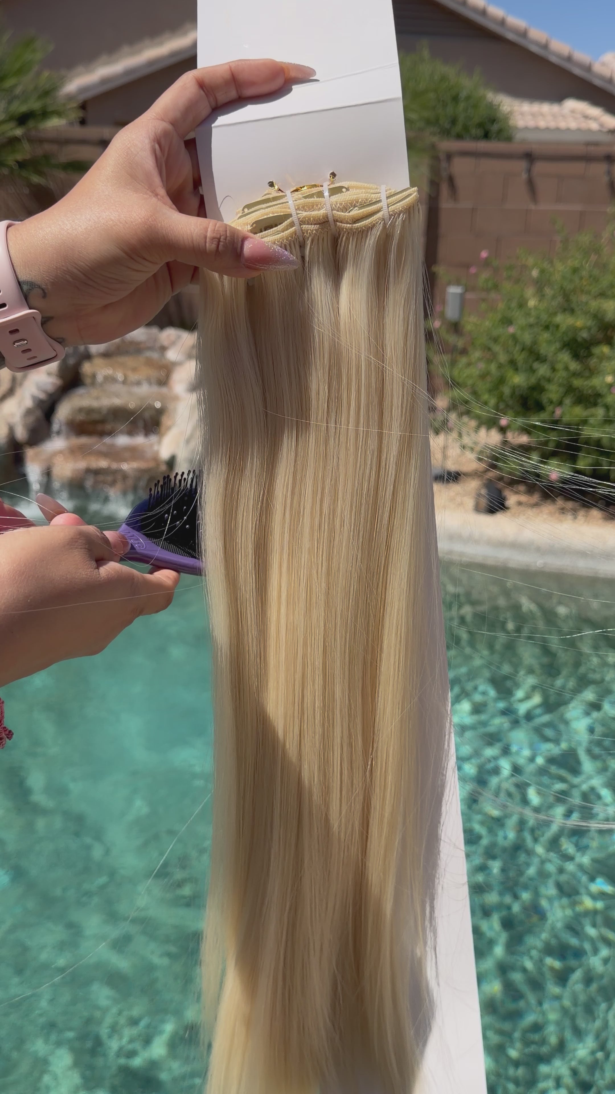 GB Glam Luxury Clip-IN Hair Extensions - 100% Real Human Hair